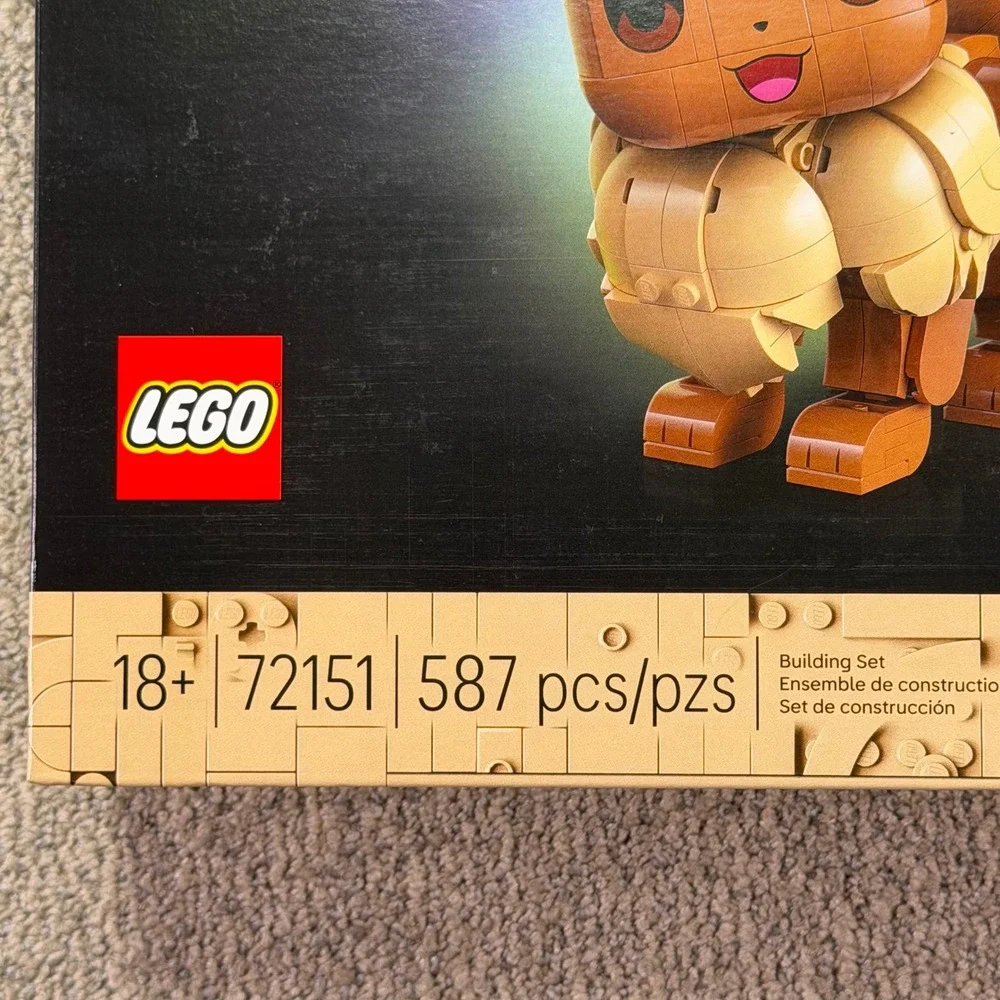 LEGO Pokemon Eevee Building Set 72151 Adult Collectible 587 Pieces New Sealed
